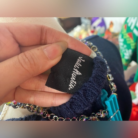 Jalu Aurtia Christmas Tree Sweater - Sz.M double layers/thick sweater - Picture 5 of 5